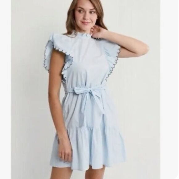 Short Tiered Dress by Aware by Vero Moda Sz S - Picture 1 of 10